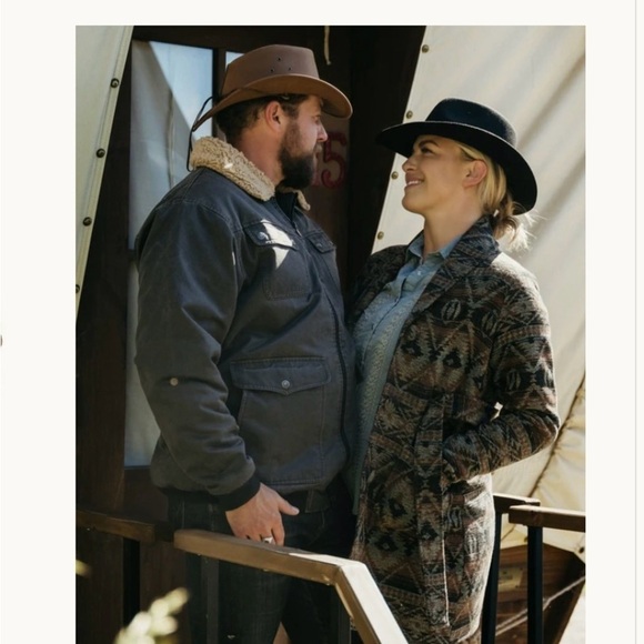 NWT Outback HELEN JACKET Cotton Brown Multi Matching Belt Western Aztec Sz Small - Picture 1 of 7